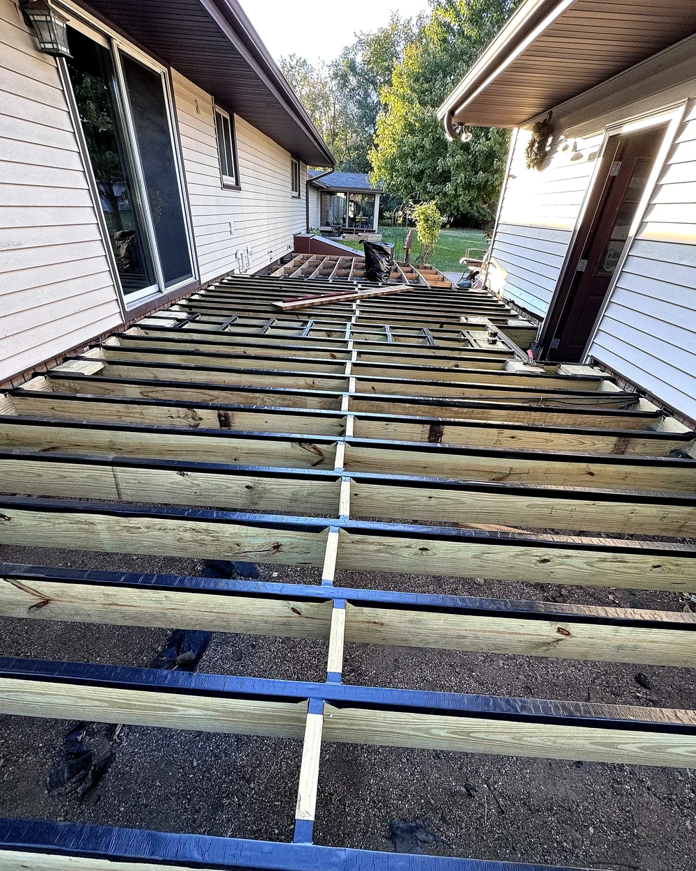 Deck framing and structural construction by Home Improvement Partners