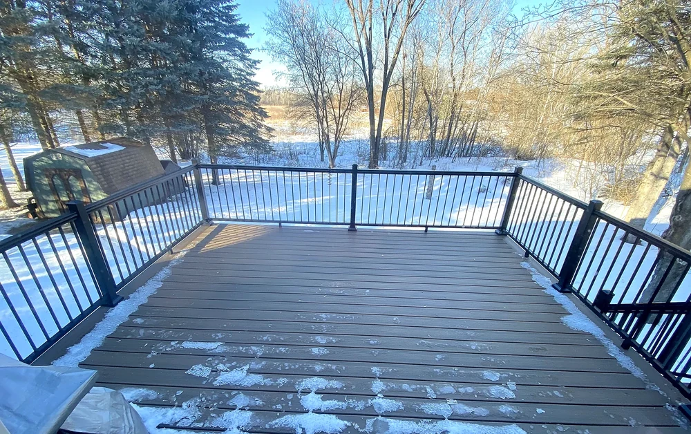 Composite deck project completed by Home Improvement Partners in White Bear, Minnesota