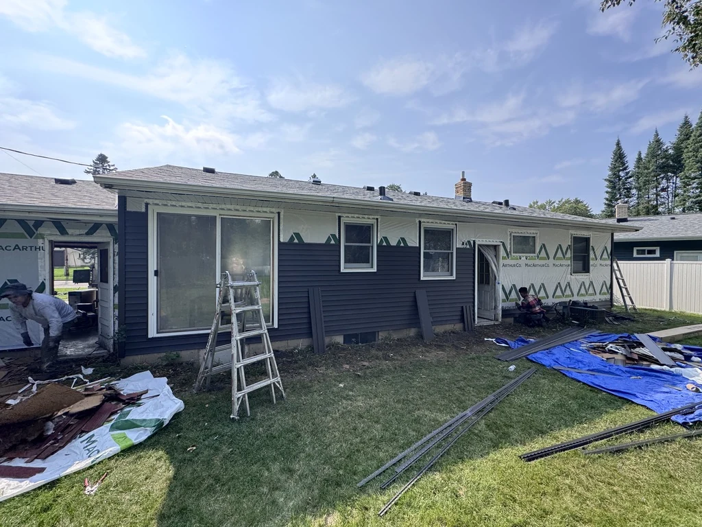 Siding Installation — In Progress